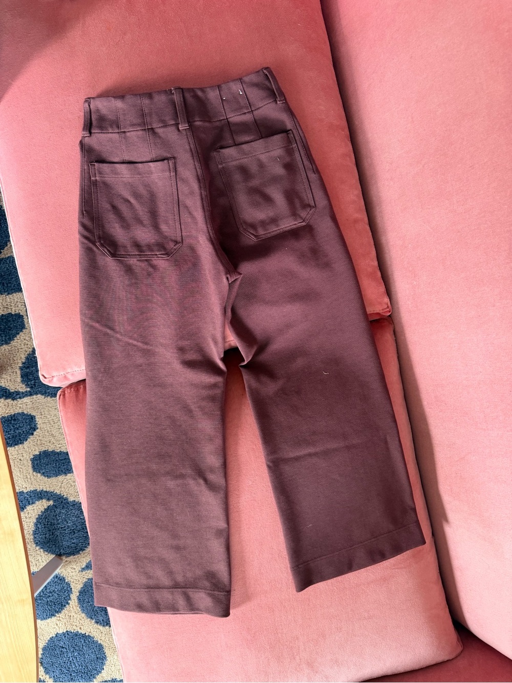 Maeve Colette Pants cropped Mauve size 27 Anthropologie